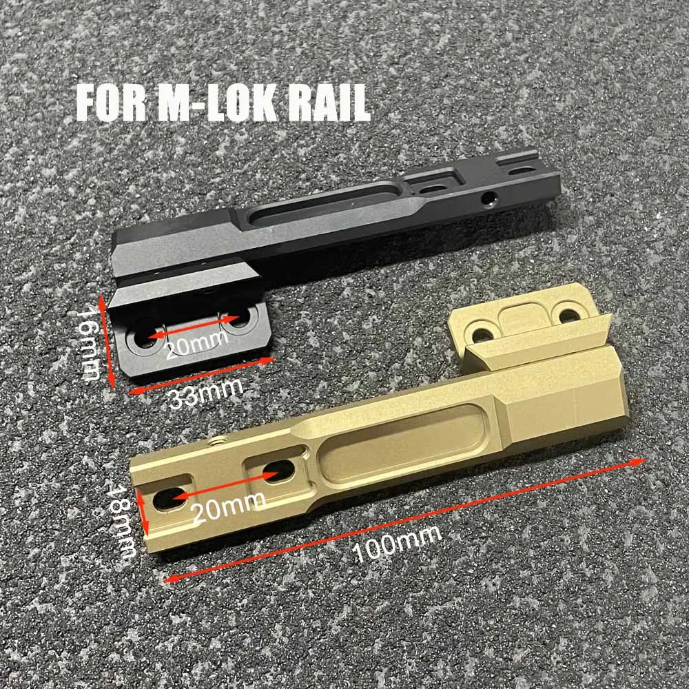 Soporte de luz de barra larga adaptable Thorntail para SF M300 M600, Base de montaje de luz de explorador compatible con riel Picatinny Mlok Keymod - imagen 5
