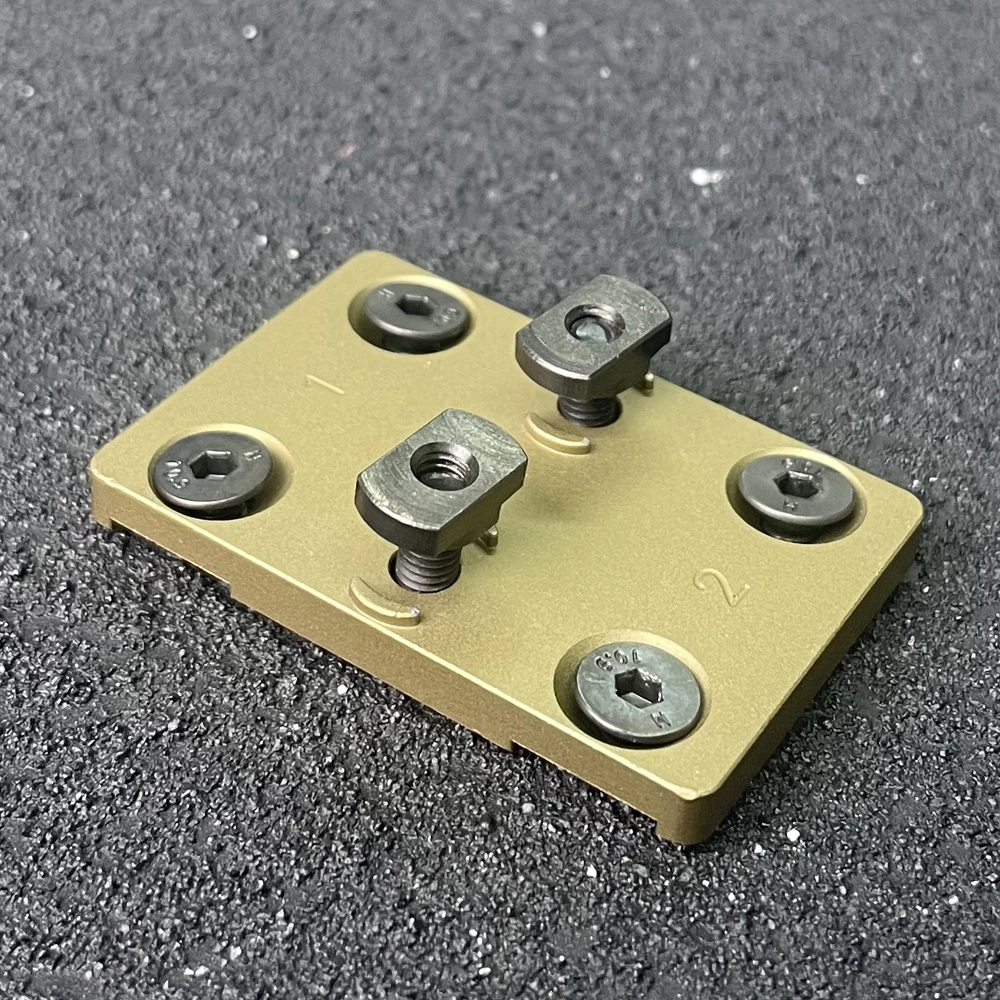 Montaje de ranura de M-LOK de doble cara para explorador, adaptador CNC para dos luces de explorador, accesorios de caza, novedad de 2023 - imagen 5