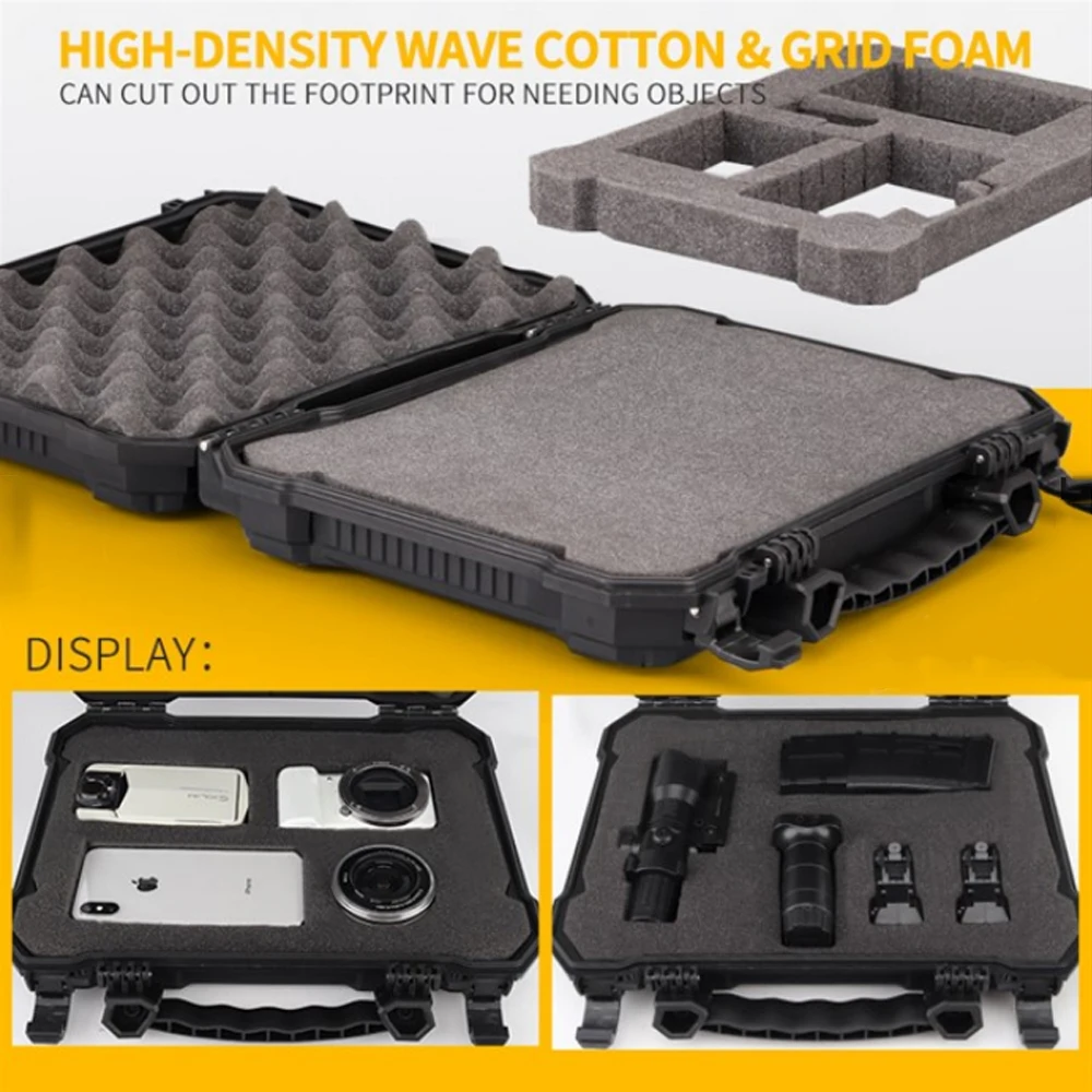 Funda de seguridad para pistola táctica, funda protectora para cámara, carcasa dura con espuma acolchada, caja de almacenamiento de herramientas de caza Airsoft, resistente al agua - imagen 4