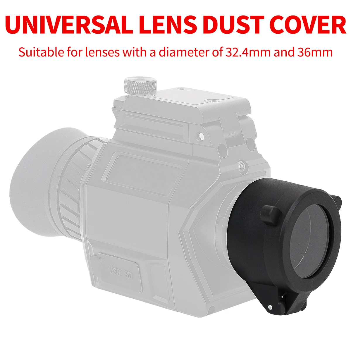 Cubierta de lente de alcance de 32mm-36mm para NVG50/NVG30/NVG10, tapa protectora contra el polvo para lentes, accesorios de caza - imagen 3