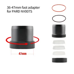 Funda de soporte rápido para cámara PARD NV007S, adaptador de bayoneta de Instalación Universal de 38-47mm, soporte estándar para cámara de visión nocturna