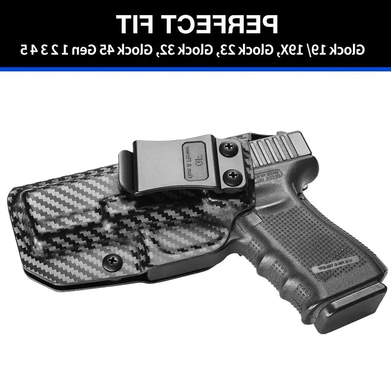 Funda de Gunflower para Glock19, 19x23, 32, 45(Gen 5, 4, 3) /G17/22/31, fundas de pistola de fibra de carbono táctiles IWB con Clip para cinturón - imagen 5