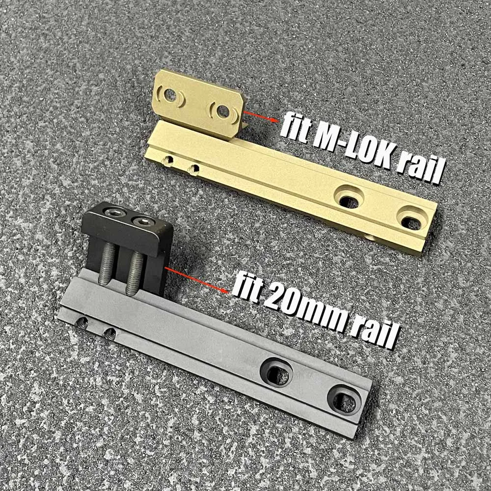 Soporte de luz de barra larga adaptable Thorntail para SF M300 M600, Base de montaje de luz de explorador compatible con riel Picatinny Mlok Keymod - imagen 3