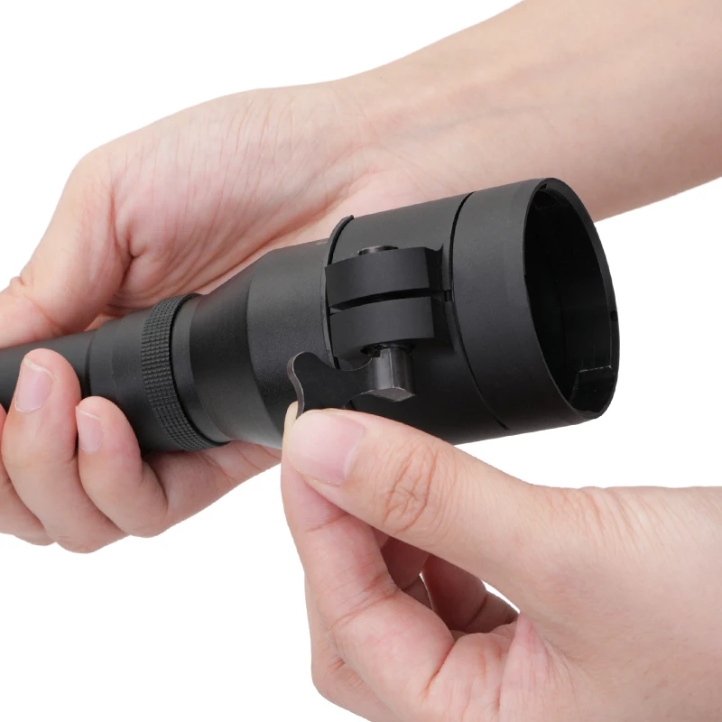 Calibre Bayonet apto para NV007, adaptador de cámara de visión nocturna, soporte con riel para telémetro, soplete - imagen 5