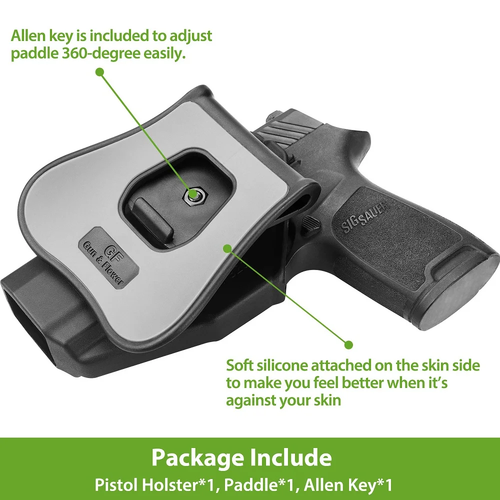 Funda para Sig Sauer P320 Compact M18 nivel táctico 2 polímero fuera de la pretina paleta soporte para pistola accesorios derecho - imagen 4