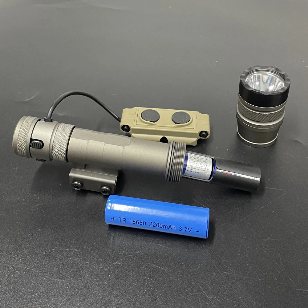 Luz de arma de combustible Dual Cloud Defensive REIN 1300lm linterna LED antorcha 1,0 Micro Kit compatible con riel Picatinny caza Airsoft - imagen 4