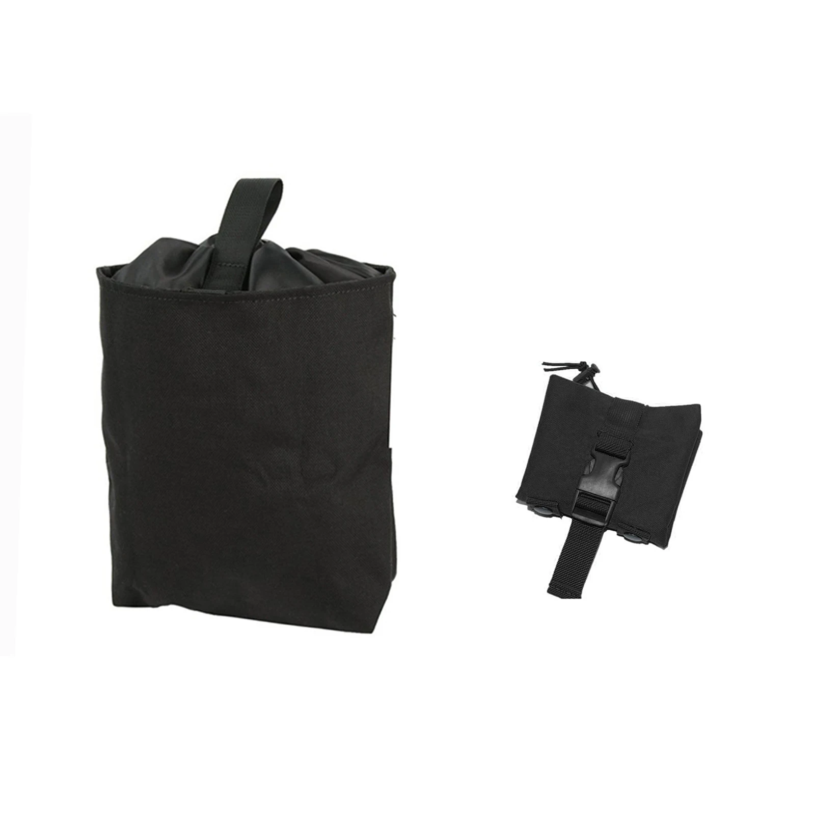 Bolsa de reciclaje de descarga plegable táctica, soporte de bolsa de almacenamiento de transporte con cinturón Molle, Mini bolsa de descarga plegable táctica, bolsa de caída MOLLE - imagen 3