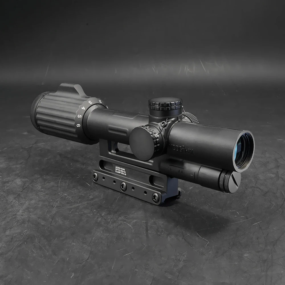 Ajustador de viento y ajustador de elevación con letras 3D, marcas originales de acero Real, V COG táctico 1-6x24 FFP LPVO - imagen 5