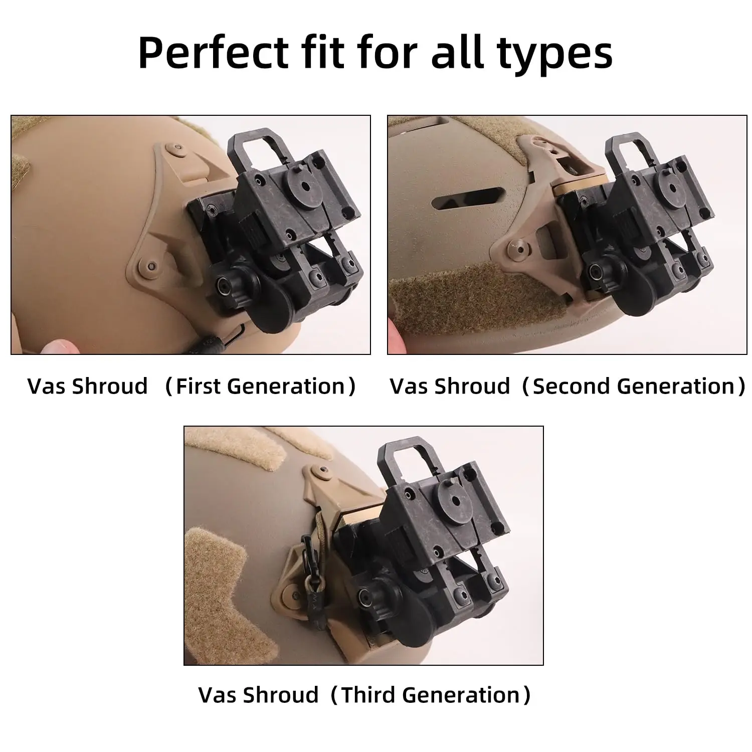 BOOIU L4G24 casco táctico NVG soporte para PVS15/18 GPNVG18 gafas de visión nocturna soporte montaje casco Accesorios - imagen 3