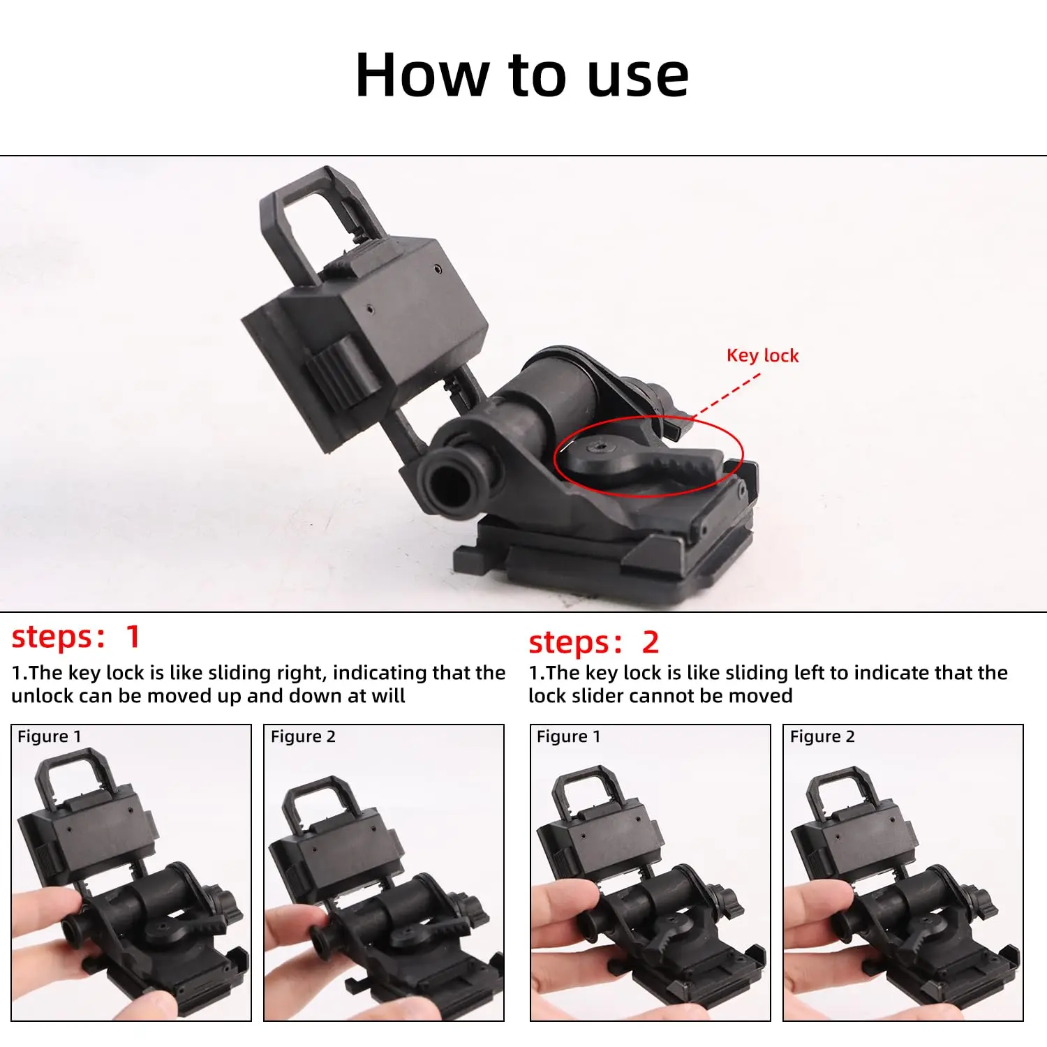 BOOIU L4G24 casco táctico NVG soporte para PVS15/18 GPNVG18 gafas de visión nocturna soporte montaje casco Accesorios - imagen 2