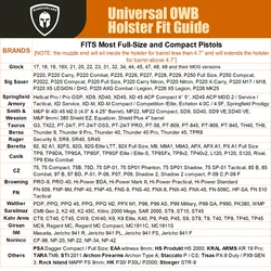 Funda OWB universal para pistolas tácticas