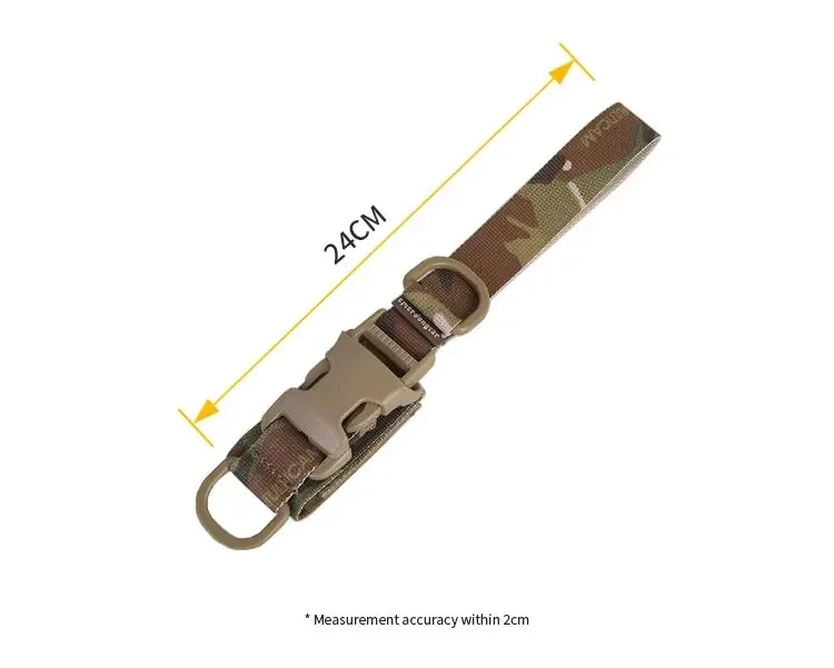 Emersongear llavero caza al aire libre senderismo táctico EDC herramienta de supervivencia llavero plástico D-ring hebilla regulación correas EM8897 - imagen 2