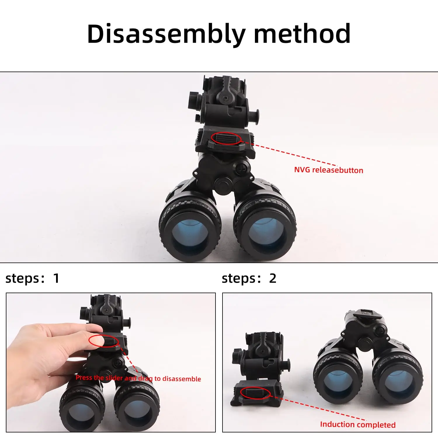 BOOIU L4G24 casco táctico NVG soporte para PVS15/18 GPNVG18 gafas de visión nocturna soporte montaje casco Accesorios - imagen 4