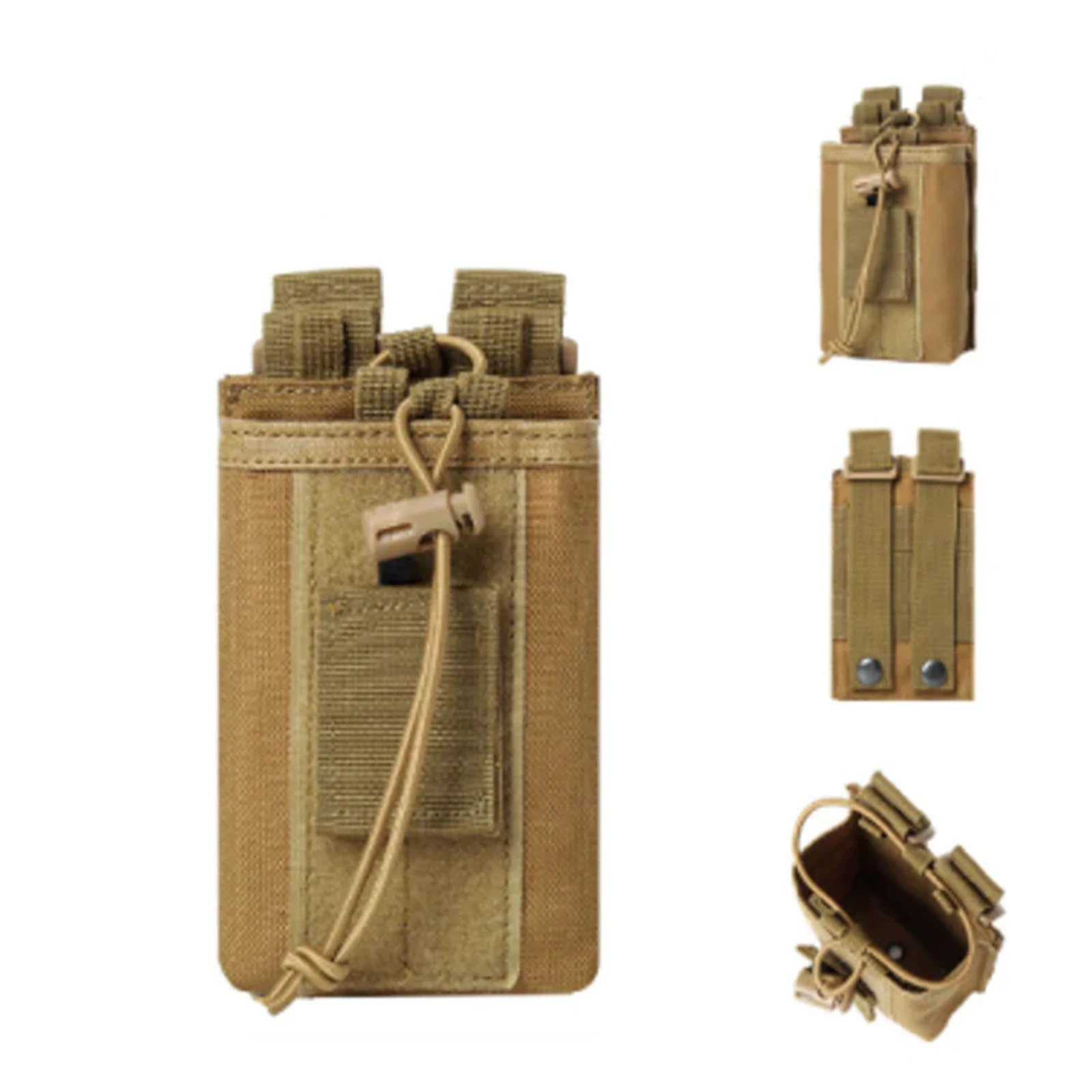 Bolsa táctica para exteriores, colgante deportivo, Radio Molle, soporte para Walkie Talkie, bolsa de bolsillo para revistas de caza - imagen 5