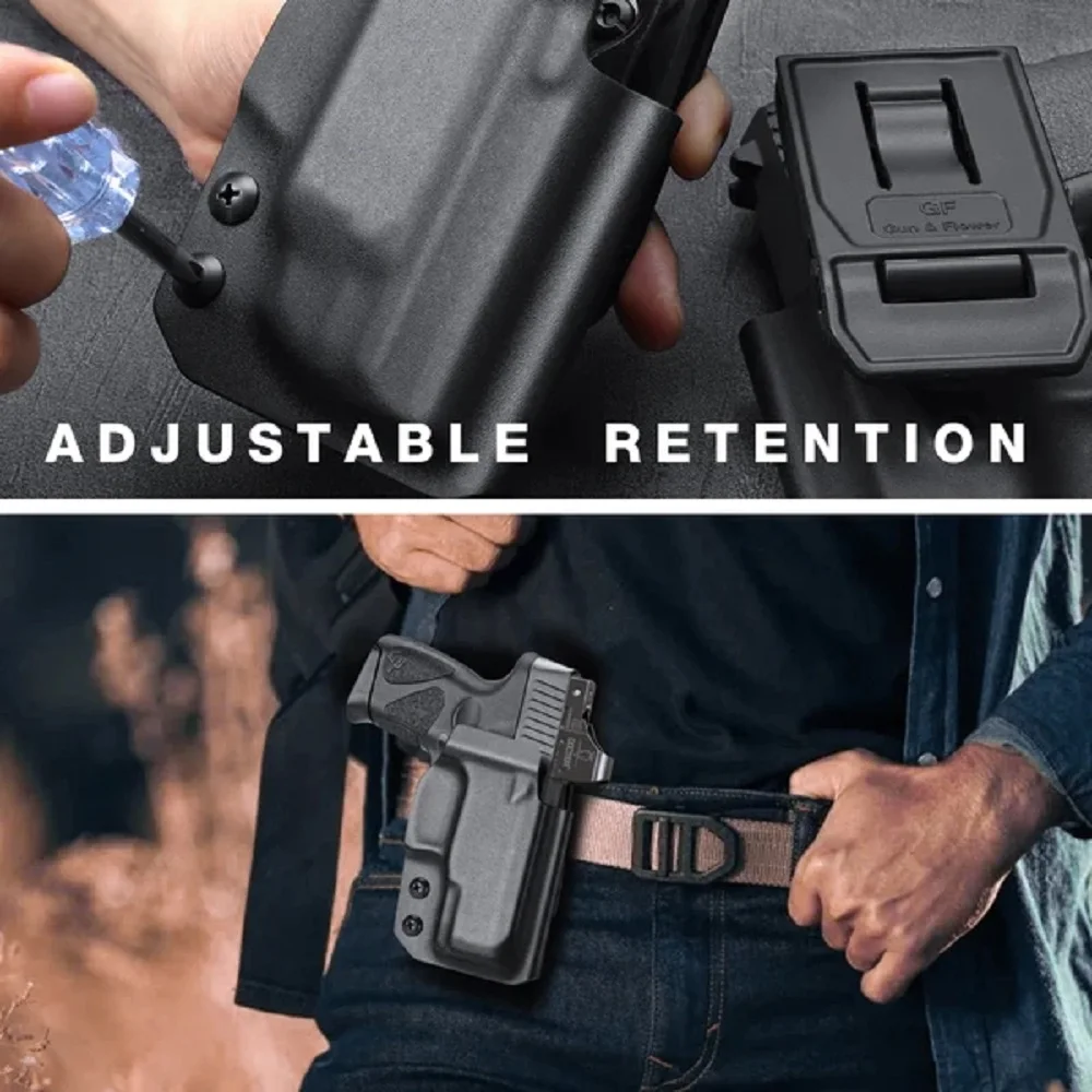 Para Taurus G2C/G3C/Millennium G2 PT111/PT140, funda Kydex OWB, cómoda con Clip para cinturón de 2,25 ", mordaza para mano derecha - imagen 5