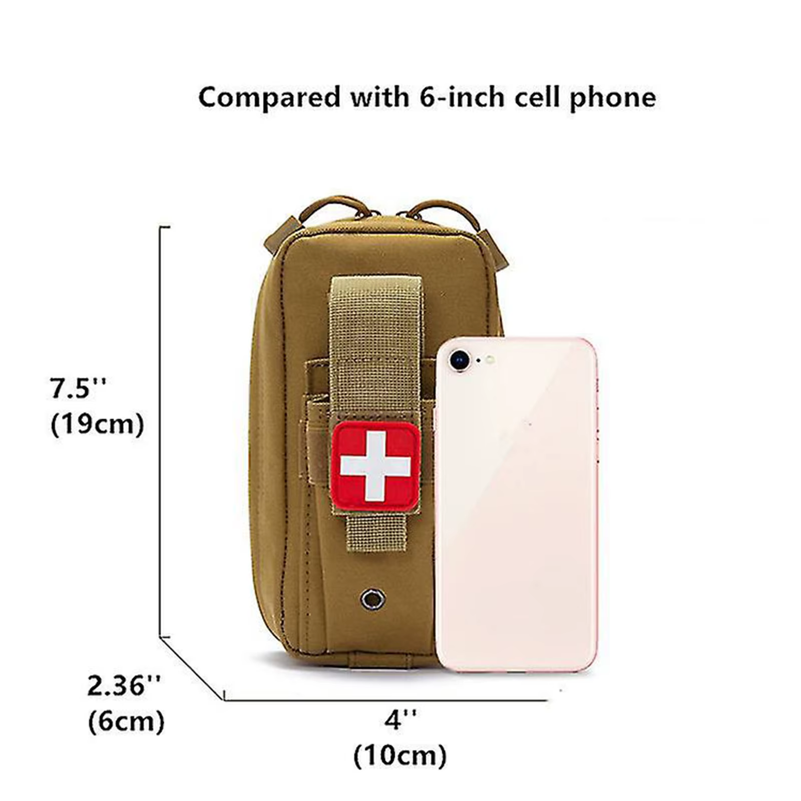 Bolsa de primeros auxilios táctica Molle IFAK vacía para emergencias - imagen 5