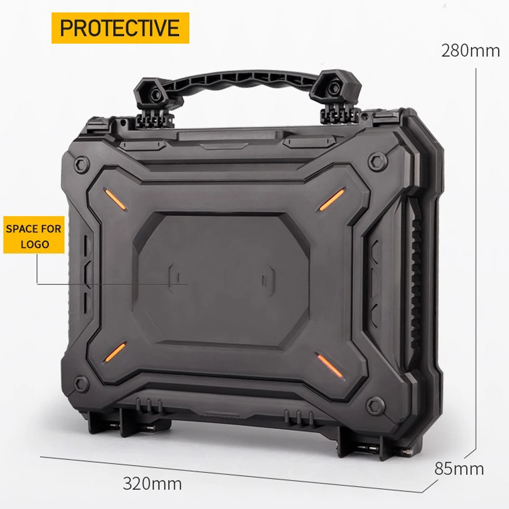 Funda de seguridad para pistola táctica, funda protectora para cámara, carcasa dura con espuma acolchada, caja de almacenamiento de herramientas de caza Airsoft, resistente al agua - imagen 2