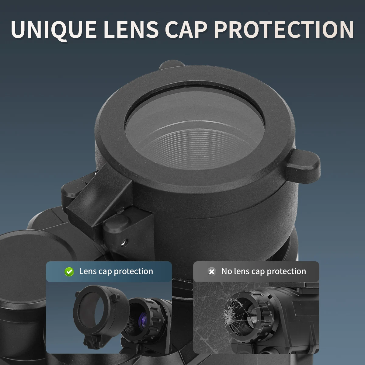 Cubierta de lente de alcance de 32mm-36mm para NVG50/NVG30/NVG10, tapa protectora contra el polvo para lentes, accesorios de caza - imagen 4