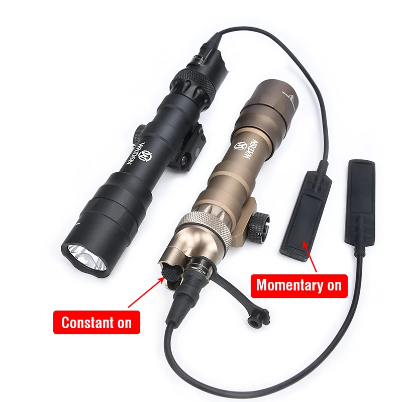 WADSN M600DF Linterna Táctica 1400 Lúmenes – Interruptor Metal - imagen 5