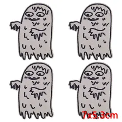 Parche fantasma bordado táctico Halloween para planchar en ropa MOLLE