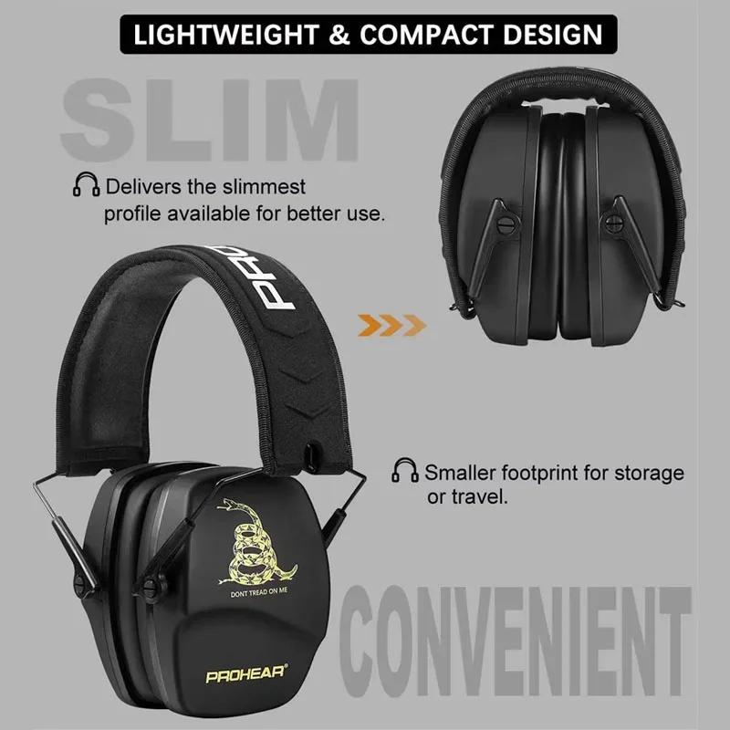 ZOHAN caza y tiro, auriculares con cancelación de ruido para exteriores, protección auditiva, protección auditiva, orejeras con cancelación de ruido - imagen 5