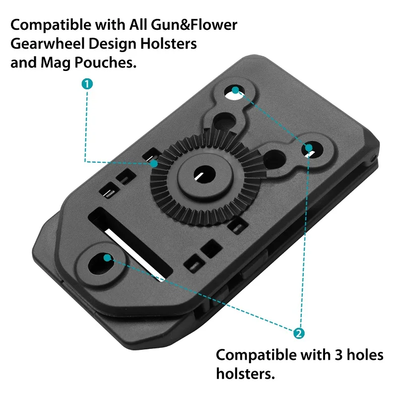 Gunflower-accesorio Universal para cinturón de polímero, lazo de cinturón para cinturones de 1,25 ''/1,50''/1,75 ''/2'' - imagen 3