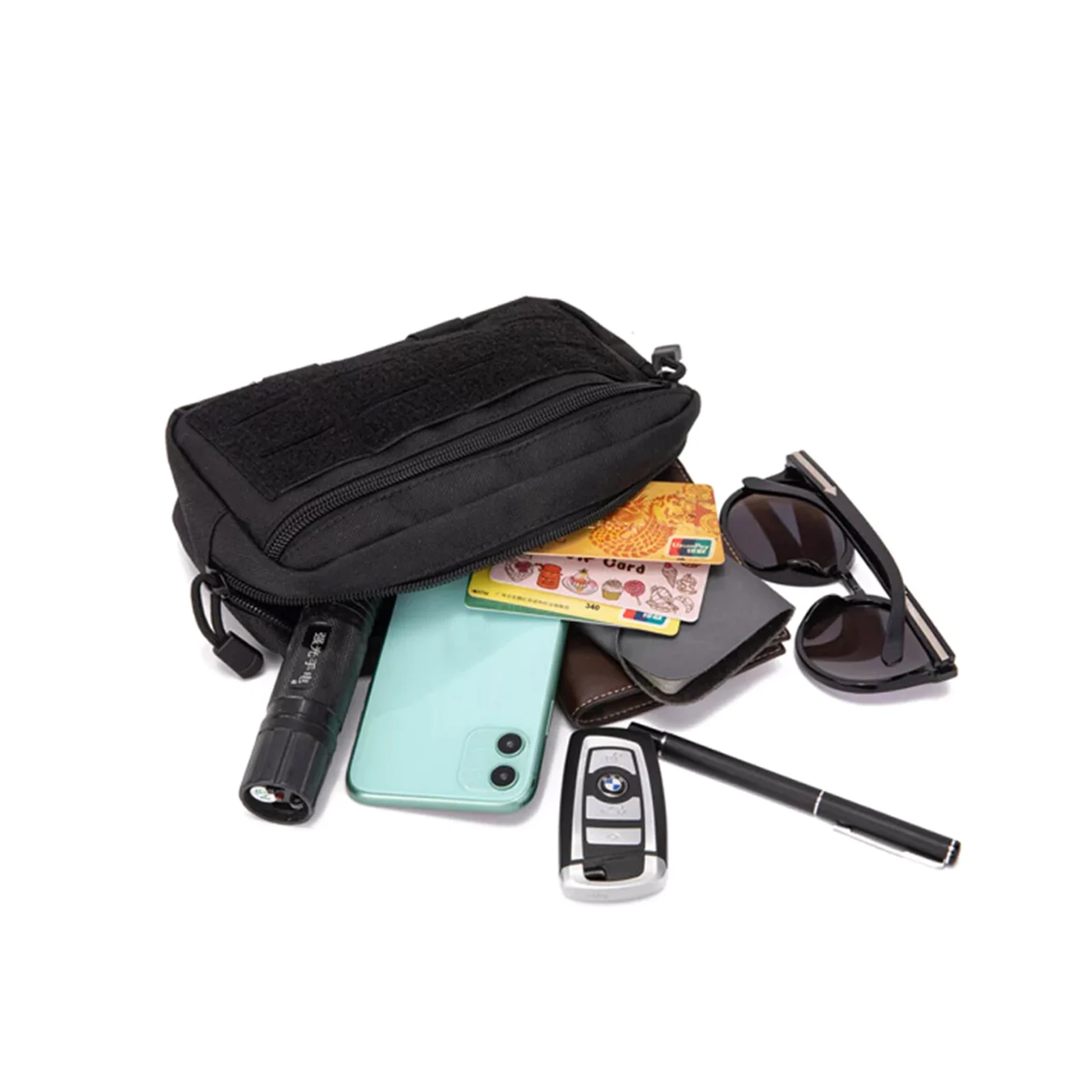 Bolsa de administrador táctica, bolsa de chaleco Molle, materiales de nailon 1000d de primera calidad, organizador de bolsa EDC multiusos - imagen 3