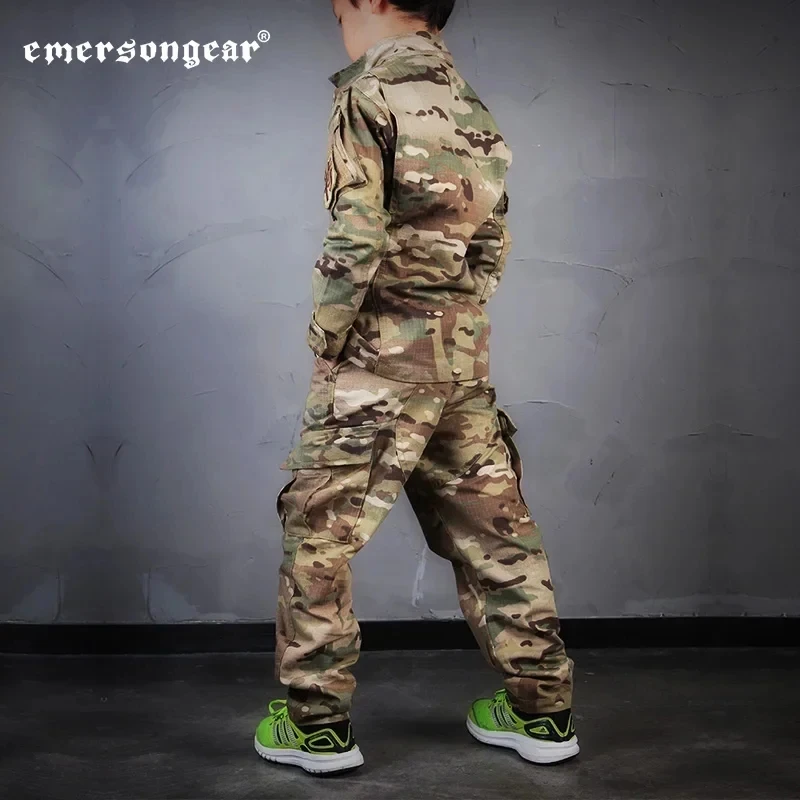 Conjunto de uniforme de combate Emersongear, traje deportivo para niños, camisas tácticas, pantalones, Tops, pantalones, senderismo al aire libre MC para 6Y EM6929 - imagen 3