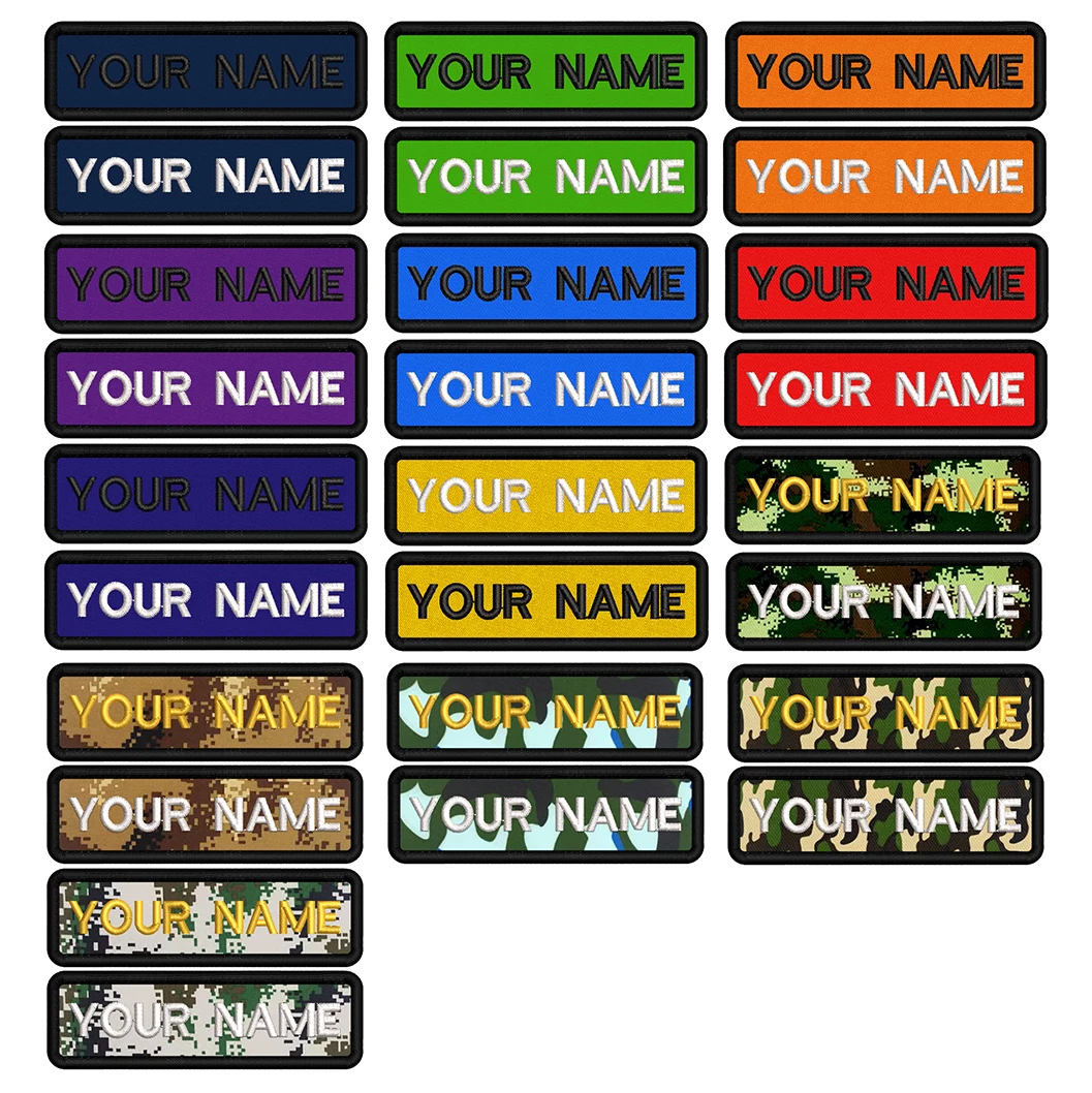 Parches personalizados, parche con nombre personalizado, insignia bordada personalizada colorida, emblemas DIY, bucle de hierro o gancho para ropa - imagen 4