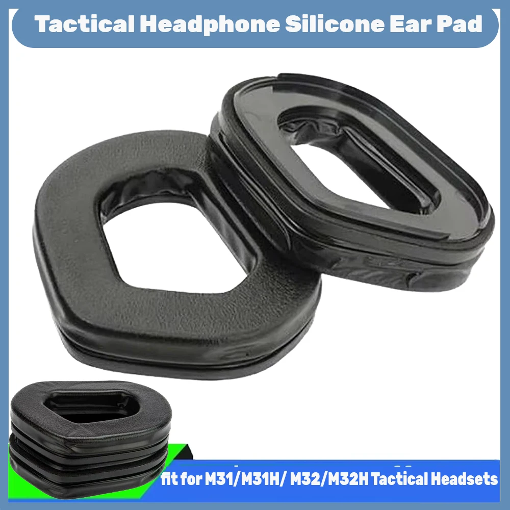 Par de orejeras para auriculares Earmor S03, almohadillas de Gel de silicona para los oídos, accesorios para auriculares aptos para auriculares M31/M32/M31H/M32H