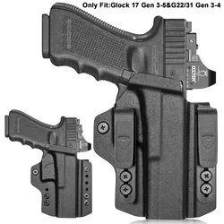 Glock funda holster G17/G19 IWB/OWB corte optico punto rojo derecha