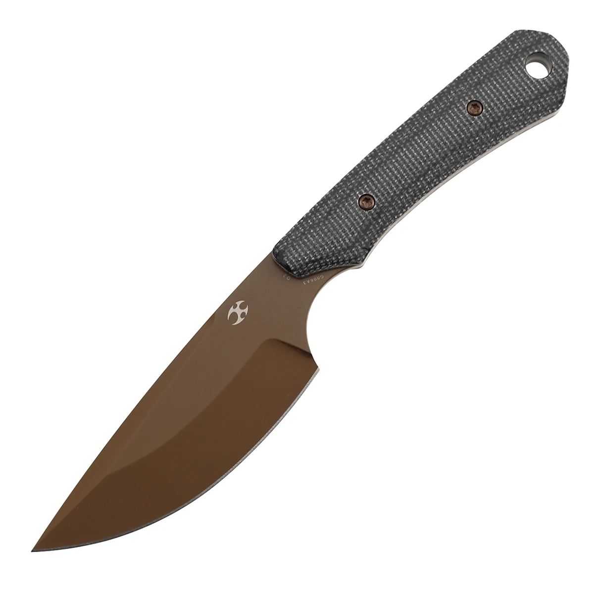 Kansept G006 cuchillo de hoja fija Flank D2 G10 Micarta fibra carbono - imagen 2
