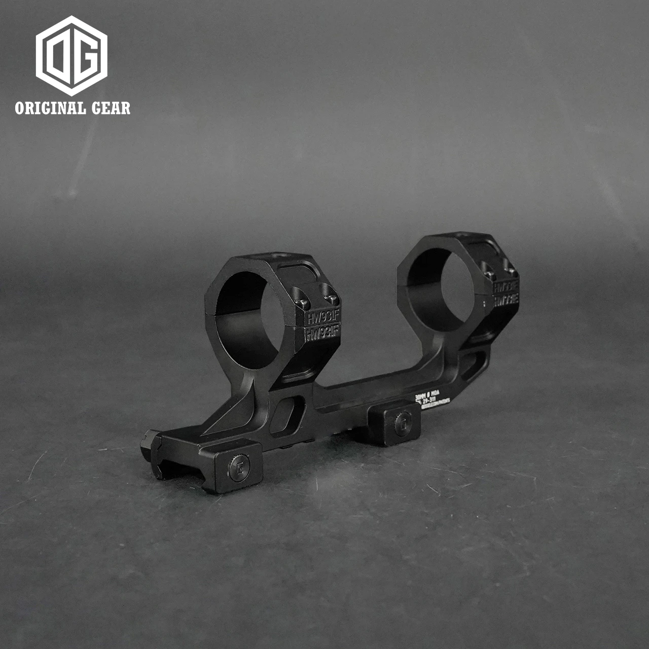 GE-Soporte Universal para mira telescópica de 30mm, tubo óptico de 1,54 pulgadas de altura, hecho de aluminio CNC, para caza y Airsoft táctico - imagen 5