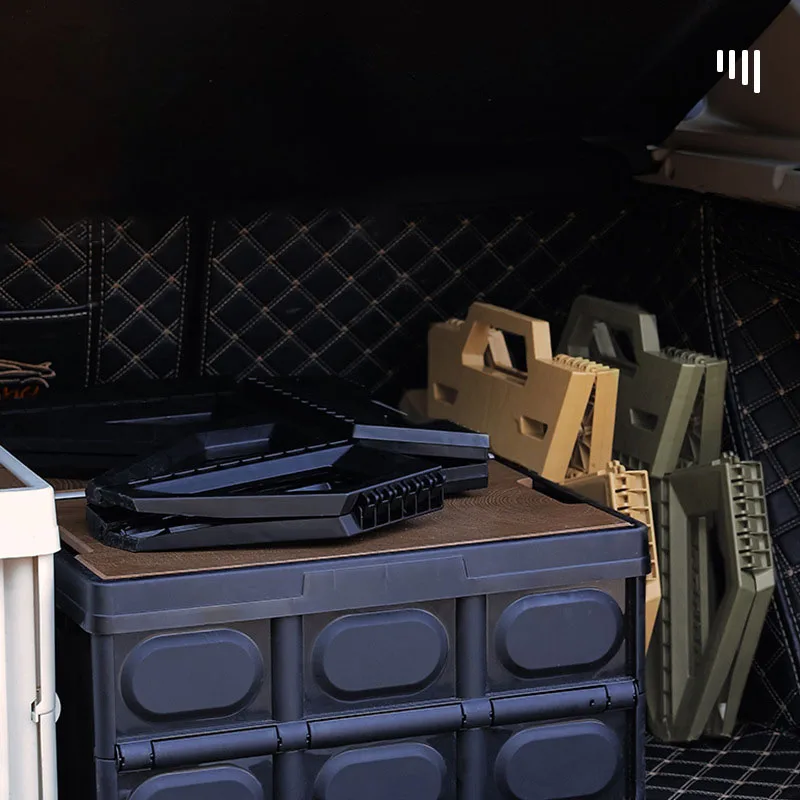 Taburete plegable portátil para exteriores, silla cuadrada de patas altas de plástico PP para acampar, barbacoa, ocio y Pesca - imagen 5