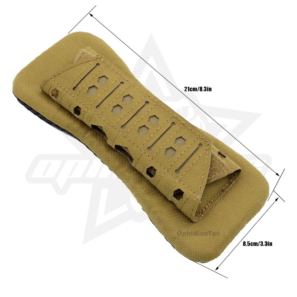 OphidianTac chaleco táctico de corte láser, almohadillas con correa para el hombro, mochila al aire libre, cojín de malla transpirable, almohadilla para el hombro, chaleco de caza - imagen 2