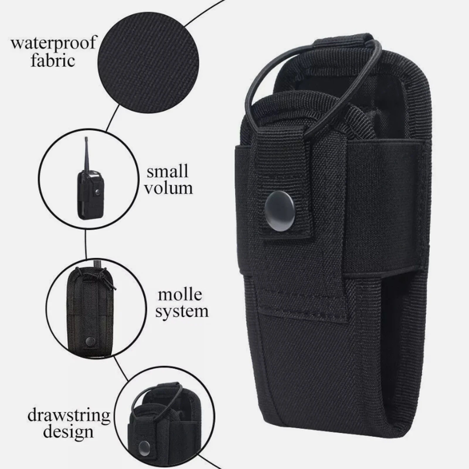 Bolsa portátil para Walkie Talkie, funda con GPS, Kit de soporte para persona de deportes al aire libre, bolsa de buscapersonas inalámbrica para deportes al aire libre, riñonera - imagen 5