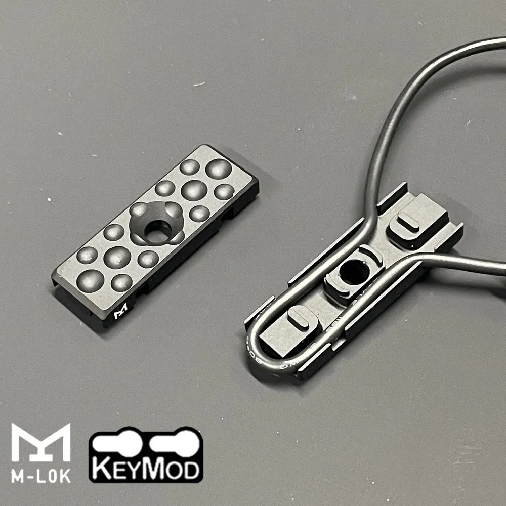 Sistema de guía de cables de Metal Keymod de M-LOK de aluminio CNC, cubierta de riel de gestión de cables, montaje fijo trasero, accesorio de equipo táctico de caza - imagen 5