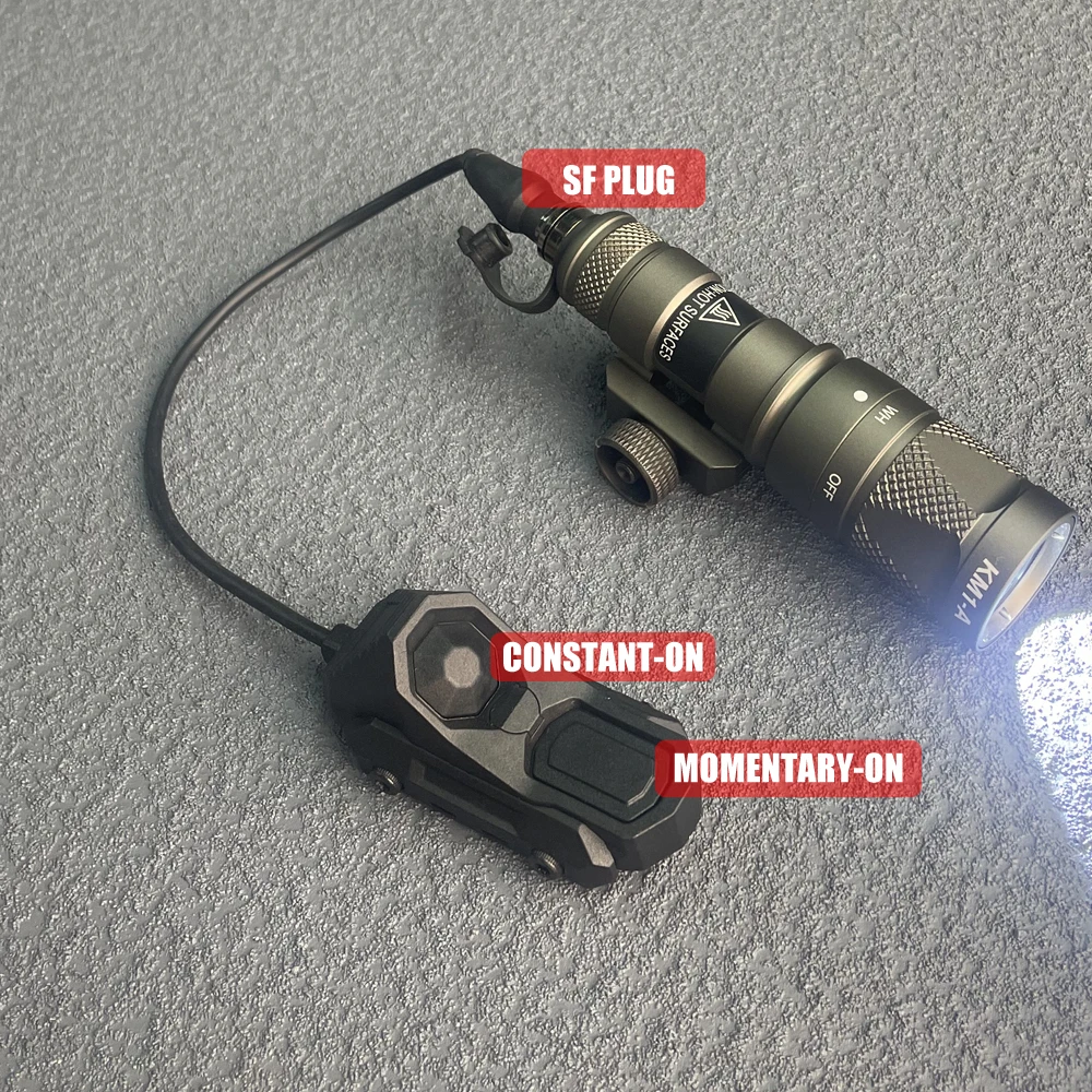 Botón de interruptor de presión remoto ModButton de doble función, enchufe de 3,5mm/enchufe SF/2,5mm/enchufe de grúa compatible con riel Picatinny Mlok Keymod - imagen 3