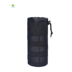 Bolsa portabotellas de agua, soporte para bolsa de botella, funda de nailon, accesorios deportivos para botellas de agua para hombres/mujeres, senderismo y viajes