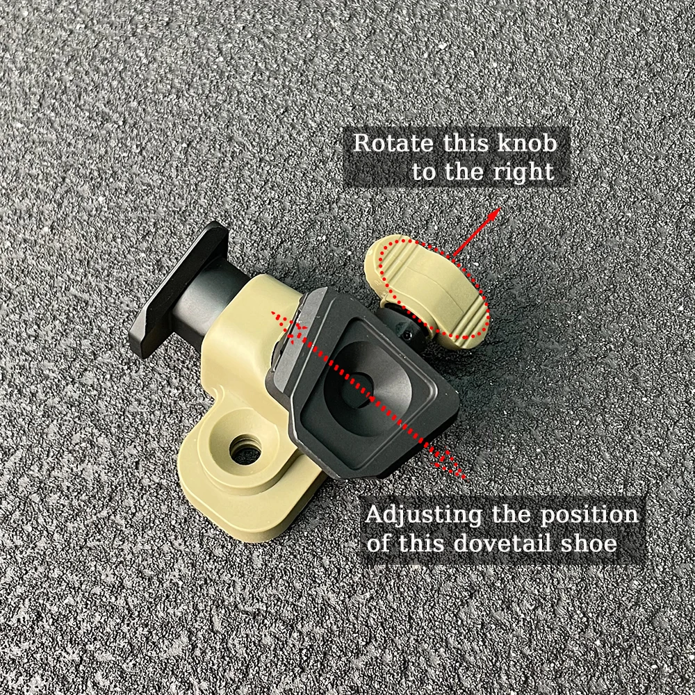 Adaptador de cola de milano Dual para PVS-14, reemplazo de montaje duradero, antioscilante, compatible con NVG j-arm, Wilcox L4G24, nueva actualización - imagen 3