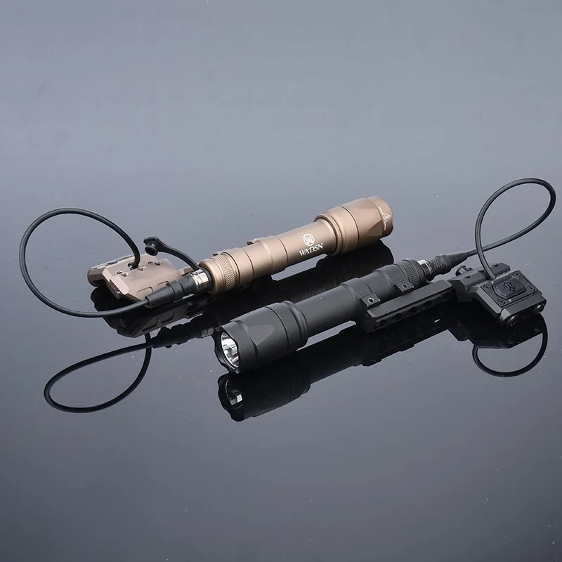 WADSN-linterna táctica M600 M300, accesorio de arma de luz de explorador con interruptor Modbutton, montaje Offset, ajuste de 20mm Picatinny - imagen 3