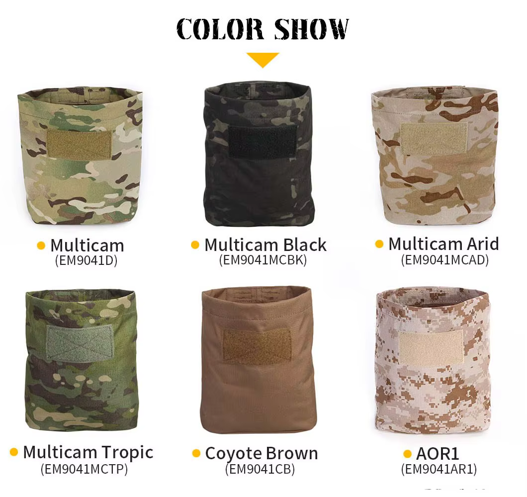 Emersongear, bolsa plegable táctica, bolsa de reciclaje para revistas, organizador de utilidad MOLLE, caza, senderismo, riñonera Airsoft EM9041 - imagen 2