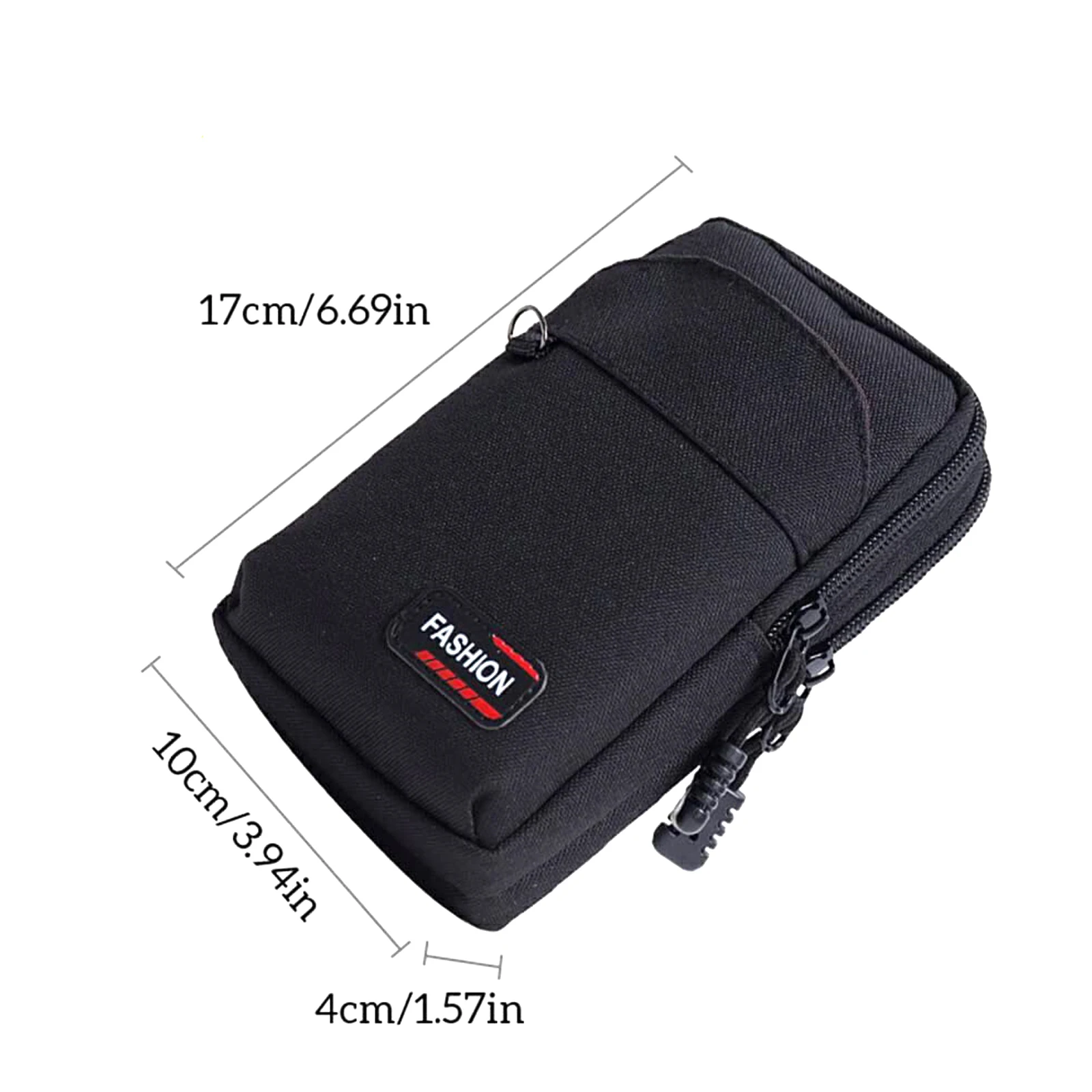 Bolsos para monedero para teléfono móvil, riñoneras de nailon para teléfono, bolsa individual de doble capa, accesorios para monedero Molle para acampar al aire libre para hombres - imagen 4