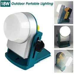 Makita Luz LED 18V Recargable – Foco portátil para camping y exteriores