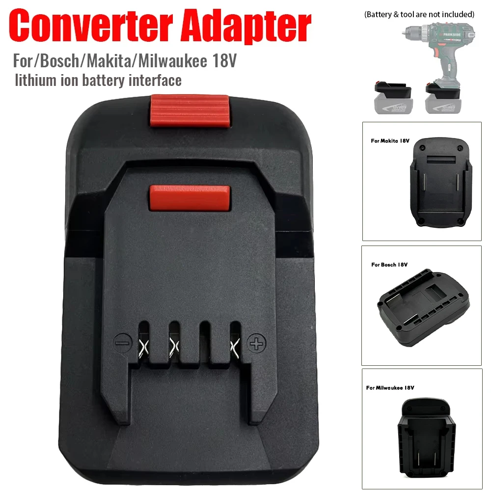 Nuevo convertidor adaptador de batería para batería de litio Milwaukee/Bosch/Makita de 18V a accesorio de herramienta eléctrica de iones de litio para Lidl Parkside X20V