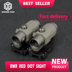 Mira táctica G33 para Airsoft y caza con acabado logotipado premium
