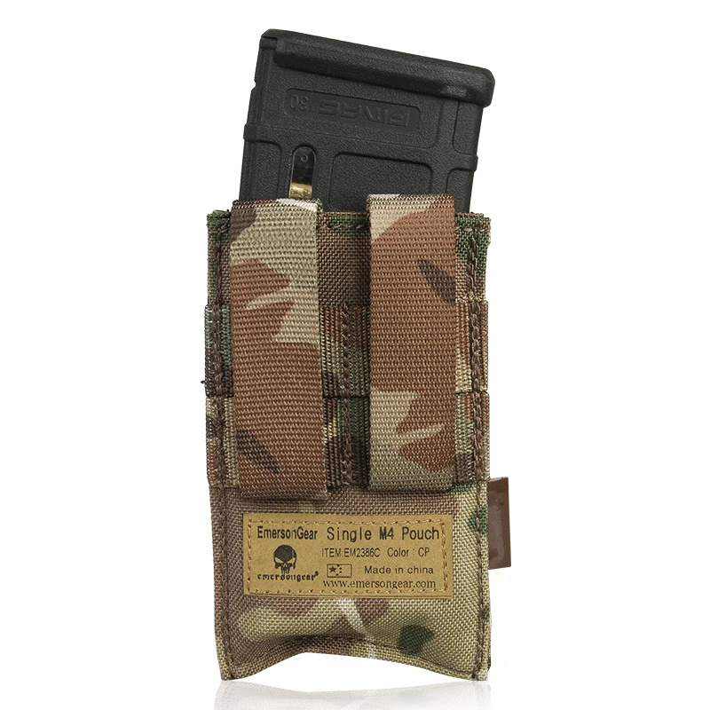 Emersongear-bolsa individual M4 Mag, bolsa táctica Molle de carga rápida para cargador para Airsoft, equipo de juego de guerra, Painball, caza, EM2386 - imagen 4