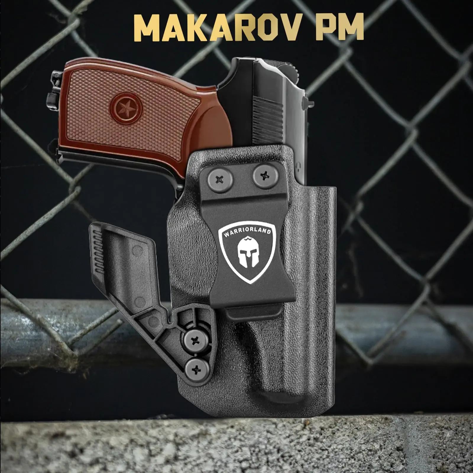Solo Compatible con pistola Makarov MP, funda IWB Kydex con corte óptico de garra, funda de transporte oculta con pretina interior, mano derecha - imagen 2