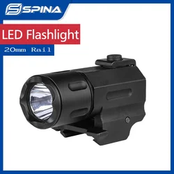 Linterna táctica de pistola, linterna LED Glock con montaje de 20mm para Glock 17, 19, 18C, 24, etc.