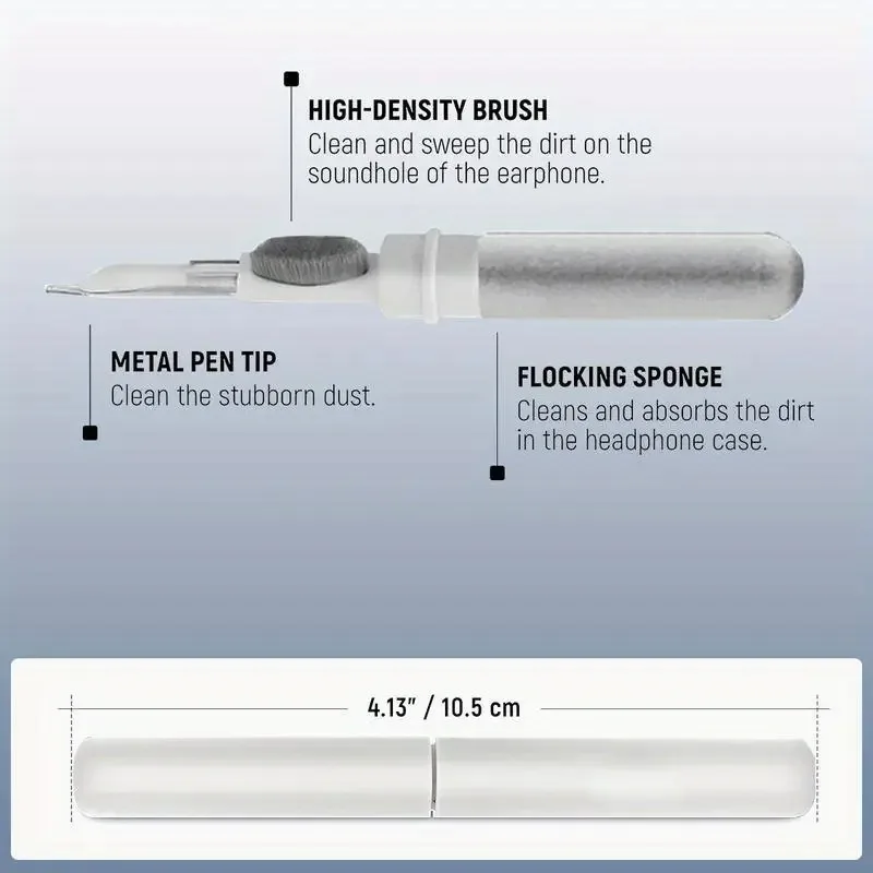 Kit de limpieza de auriculares Bluetooth con cepillo, funda de teléfono, teclado, auriculares, eliminación y limpieza multifuncionales del polvo - imagen 4